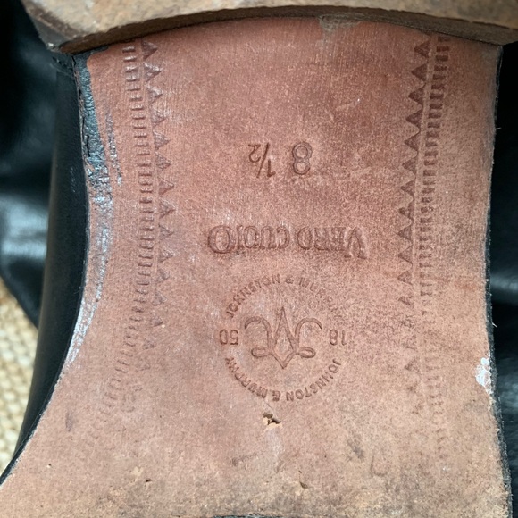 JOHNSTON & MURPHY leather equestrian back zip 8.5 - Picture 12 of 16